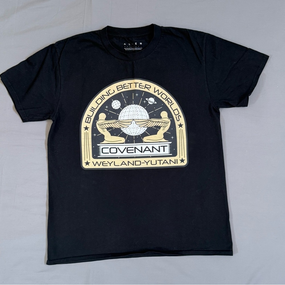 Men’s‎ Alien Covenant Weyland Yutani Black T-shirt Size Large
